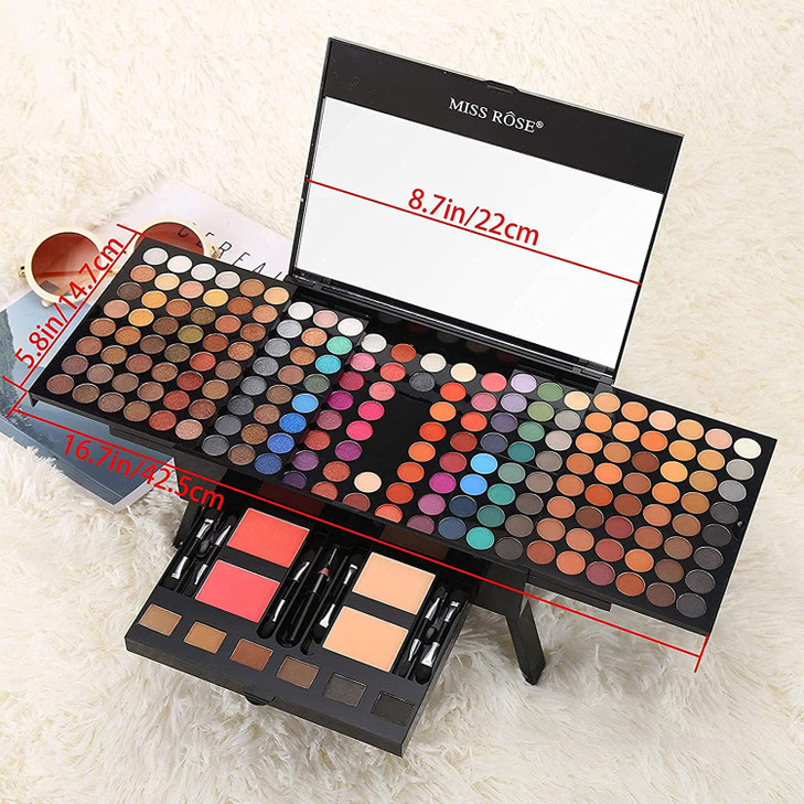 UNIFULL 190 Colors Makeup PalletProfessional Makeup Kit for Women Full KitAll in One Makeup Sets for WomenBeginnerinclud