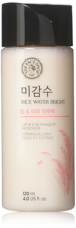 The Face Shop OilFree Liquid Eye Makeup Remover Natural Rice Water Lipstick Waterproof Mascara Eyeliner Removal 120 mL 4