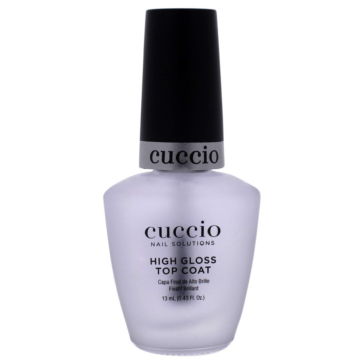 Cuccio Colour High Gloss Nail Top Coat Developed With UV Absorbers To Help Protect The Nail Colour Flexible Chip Resista