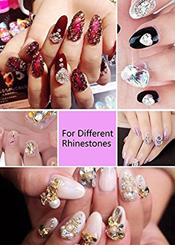 Minejin Nail Art Rhinestone Glue Gem Super Sticky Jewelry 8ml Gel Diamond Polish Decoration With Pen Tools UV Light Cure