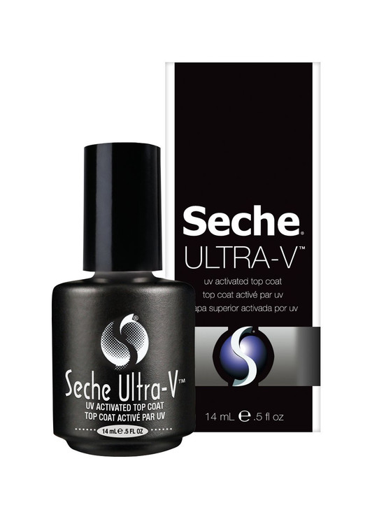 Seche UltraV UV Gel Top Coat Nail Polish Clear Topcoat Gel Nail Polish QuickDry LongWearing Soak Off Lamp Salon AtHome U