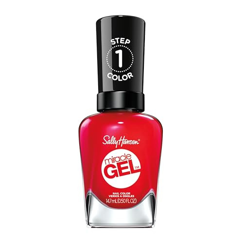 Sally Hansen Miracle Gel Salon Quality Nail Polish GelLike Formula TwoStep System No UV Light Needed Long Lasting Opaque