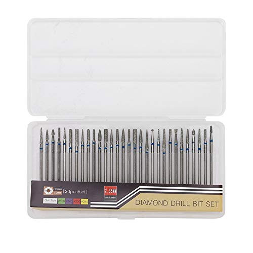 Nail Art Drill Kit 30PcsSet Diamond Grinding Head Nail Art Drill Polish Head Kit Nail Drill Machine Accessories Nail Pol