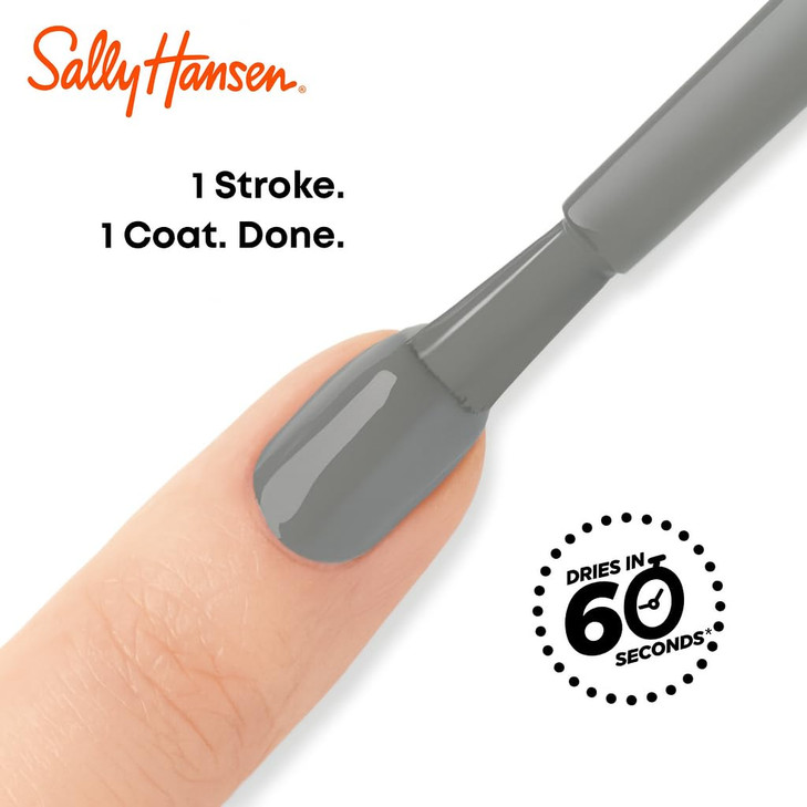 Sally Hansen InstaDri Grease Lightening Quick Dry Long Lasting Opaque Shiny Black Nail Polish