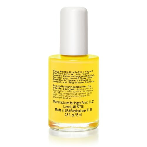 PIGGY PAINT 100 Nontoxic Girls Nail Polish Safe Chemical Free Low Odor for Kids Tickled Pink