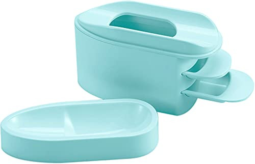 2in1 Dip Powder Recycling Tray System French Tip Mold Dip Nail Tray Nail Powder Glitter Rhinestones Pearls Saver Holder