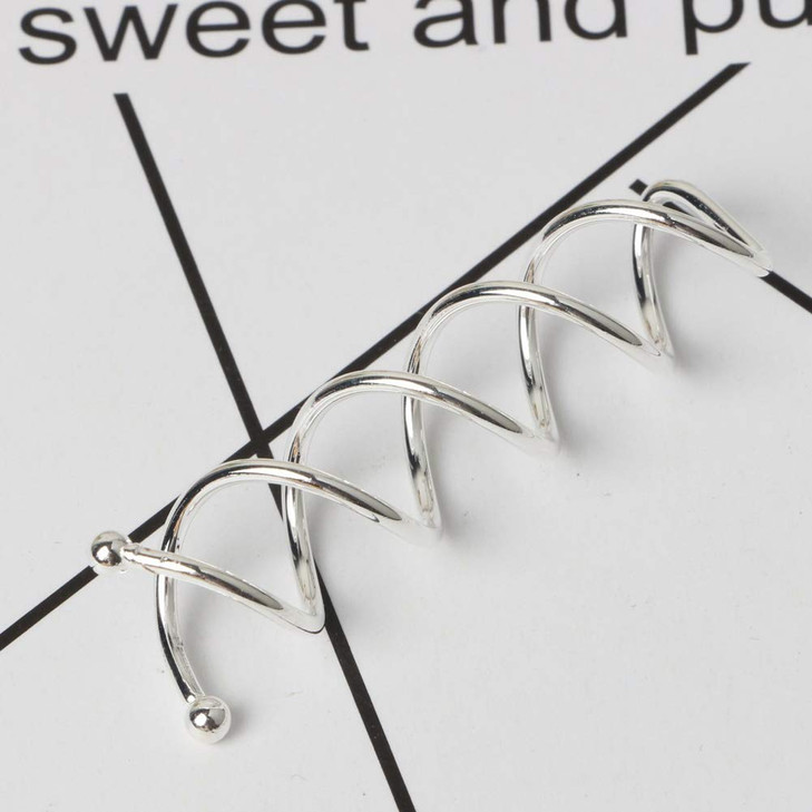 20 Pieces Simple Spiral Bobby Pins Hair Clips with Round Ball Tips for Bridal Updo & DIY Hairstyles, Spin Bun Sticks for Women and Girls, Silver