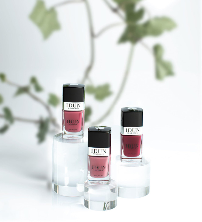Idun Minerals Nail Polish LongWear HighShine Vegan Formula Infused With Vitamins And Sweet Almond Oil Prevents Cracking