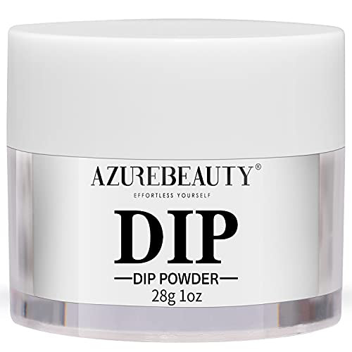 AZUREBEAUTY Dip Powder Bright White Color Basic Nail Dipping Powder French Nail Art Starter Manicure Salon DIY at Home O