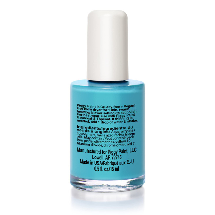 Piggy Paint 100 NonToxic Girls Nail Polish Safe Crueltyfree Vegan Low Odor for Kids Seaquin