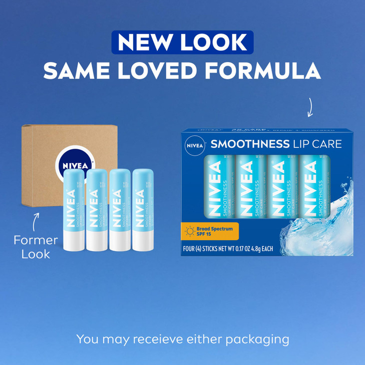 NIVEA Smoothness Lip Care, Sunscreen Lip Balm with SPF 15 Broad Spectrum, Shea Butter, Nourishing Oils and Vitamin C & E, 3-in-1 Moisture, Repair and online at globaldelivered
