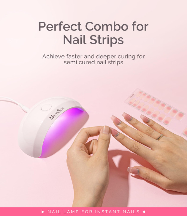 MelodySusie PocketSized LED UV Nail Lamp with UltraLightweight Design PART04 UV Light Cures All Soft Gels at Home Especi