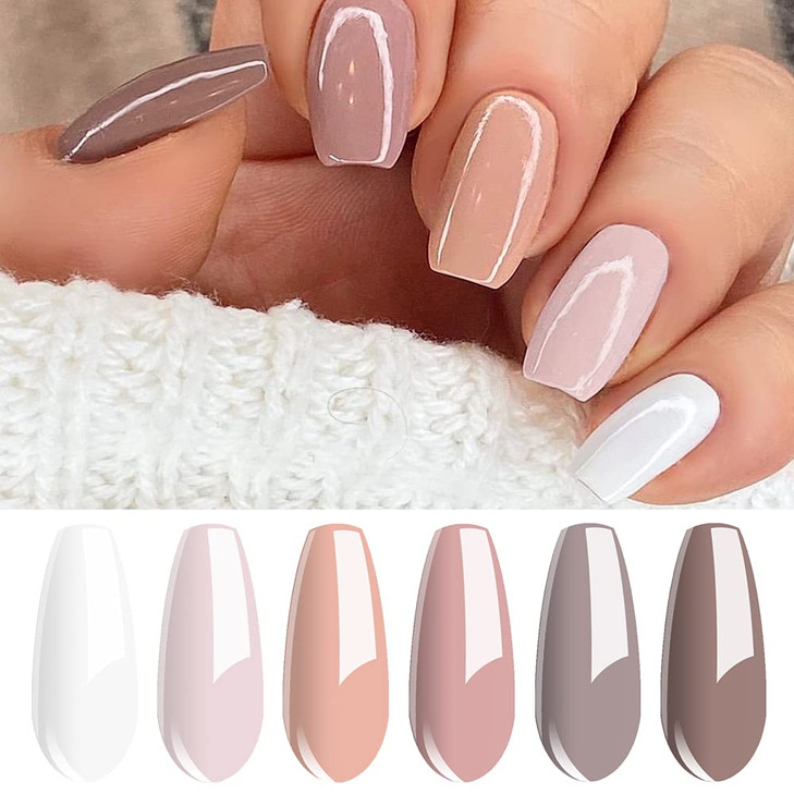 Vishine Gel Nail Polish Set Treding Summer Gel Polish Kit Bright Colors Collection UV LED Nail Gel Required 8ml Bottle N