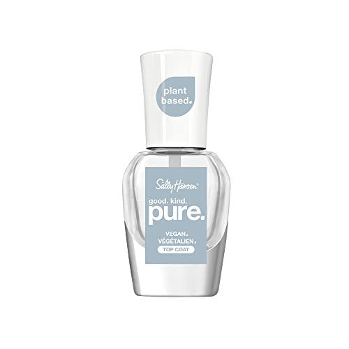 Sally Hansen Good Kind Pure Nail Polish Top Coat PlantBased Vegan 16Free Formula Clear Nail Polish