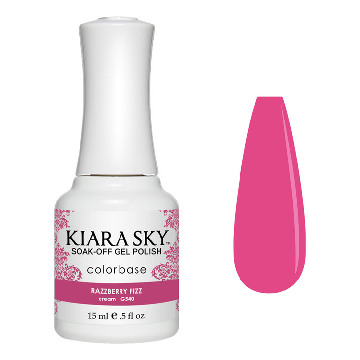 Kiara Sky Soak Off Gel Nail Polish 05 fl oz RAZZBERRY FIZZ G540