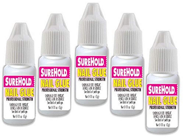 Surehold 5Piece Nail Tip Glue Bottle Set