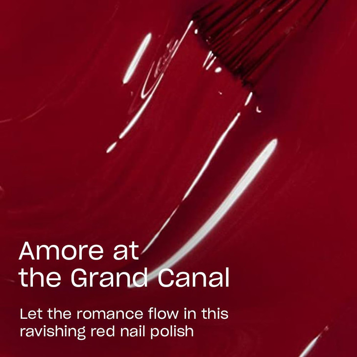 OPI Nail Lacquer Amore at the Grand Canal Opaque Bright Red Crme Chip Resistant Nail Polish Fast Drying Streak Free
