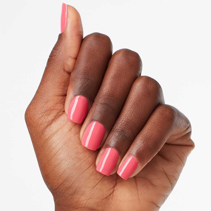 OPI Nail Lacquer ElePhantastic Pink Opaque Bright Pink Crme Chip Resistant Nail Polish Fast Drying Streak Free