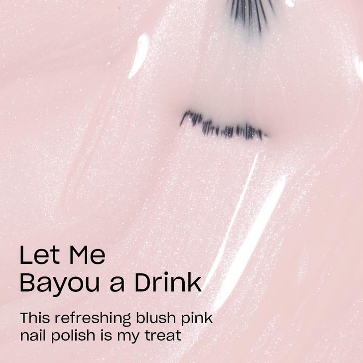 OPI Nail Lacquer Let Me Bayou a Drink Opaque Soft Pink Pearl Chip Resistant Nail Polish Fast Drying Streak Free
