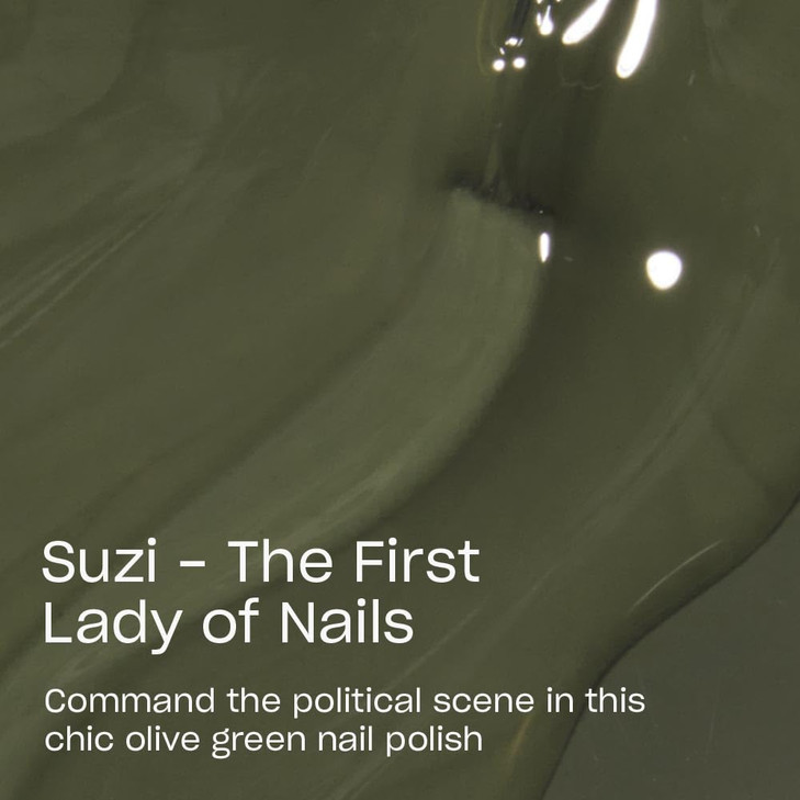 OPI Nail Lacquer Suzi The First Lady of Nails Opaque Dark Green Crme Chip Resistant Nail Polish Washington DC Collection
