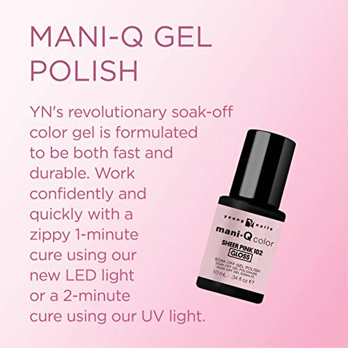 Young Nails ManiQ Gel Polish Color Gel Nail Polish For Natural Or Artificial Nails Cure With LED Or UV Light Soak Off Ge