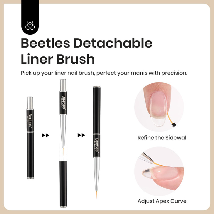 Beetles Builder Gel for Nail and Blooming Gel Set 2 Pcs 15ml Nail Art Polish for Spreading Effect Marble Stone Builder E