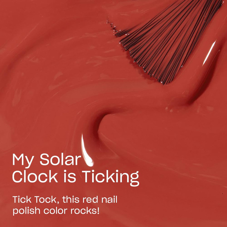 OPI Nail Lacquer My Solar Clock is Ticking Opaque Dark Orange Crme Chip Resistant Nail Polish Peru Collection
