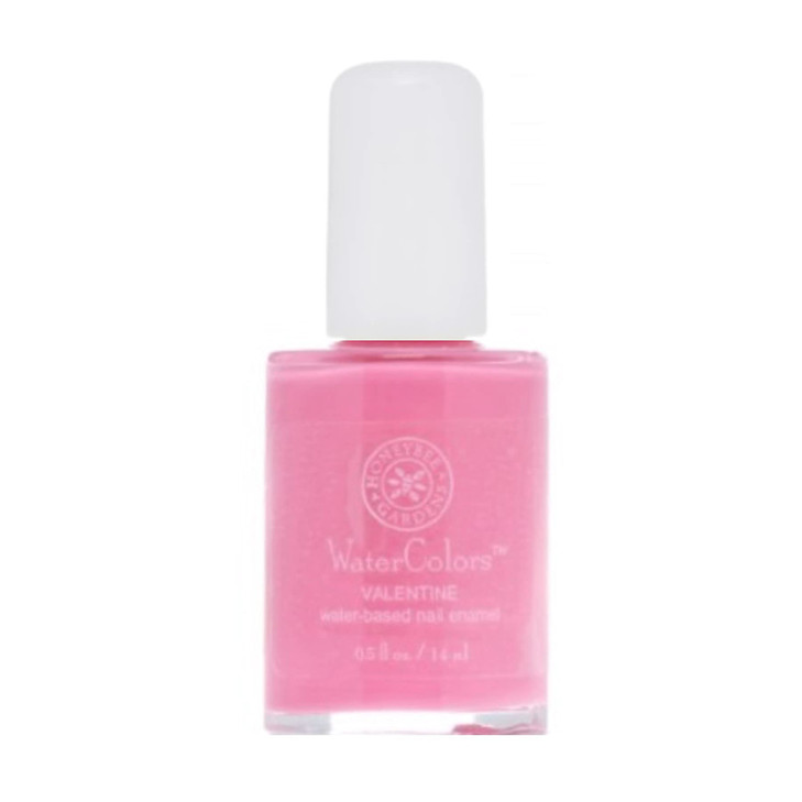 Honeybee Gardens WaterBased Nail Enamel Valentine Matte True Medium Pink EcoFriendly Odorless Vibrant Polish 05 fl oz