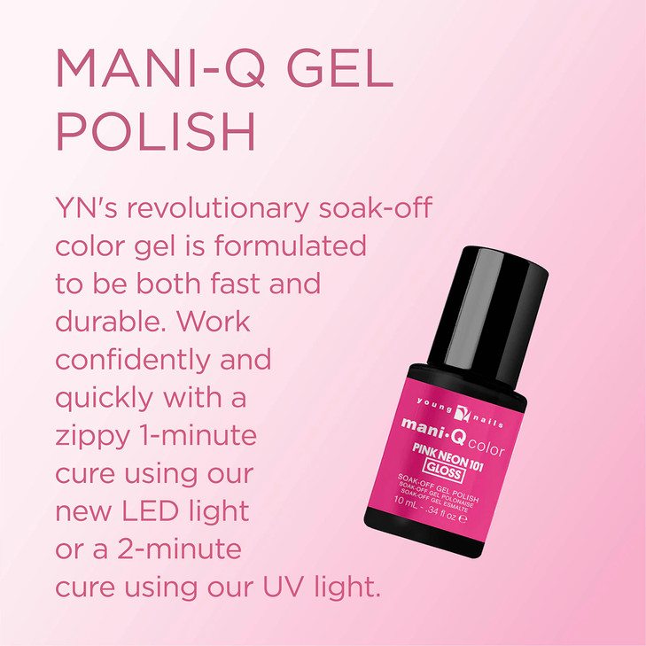 Young Nails ManiQ Gel Polish Color Gel Nail Polish For Natural Or Artificial Nails Cure With LED Or UV Light Soak Off Ge