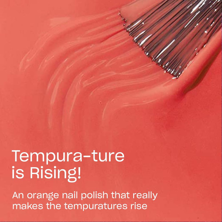 OPI Nail Lacquer Tempurature is Rising Opaque Bright Orange Crme Chip Resistant Nail Polish Tokyo Collection