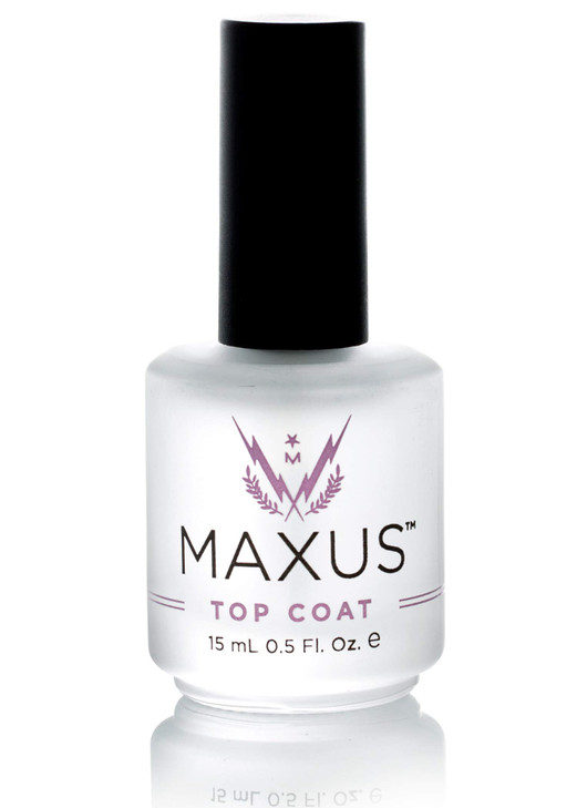 MAXUS Nails QuickDry Top Coat High Shine ChipResistant NonYellowing LongLasting Nail Polish Protector Vegan 10Free Clear