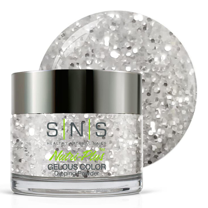 SNS Nail Dip Powder Gelous Color Dipping Powder Arabian Nights MetallicsSilver Glitter LongLasting Dip Nail Color Lasts