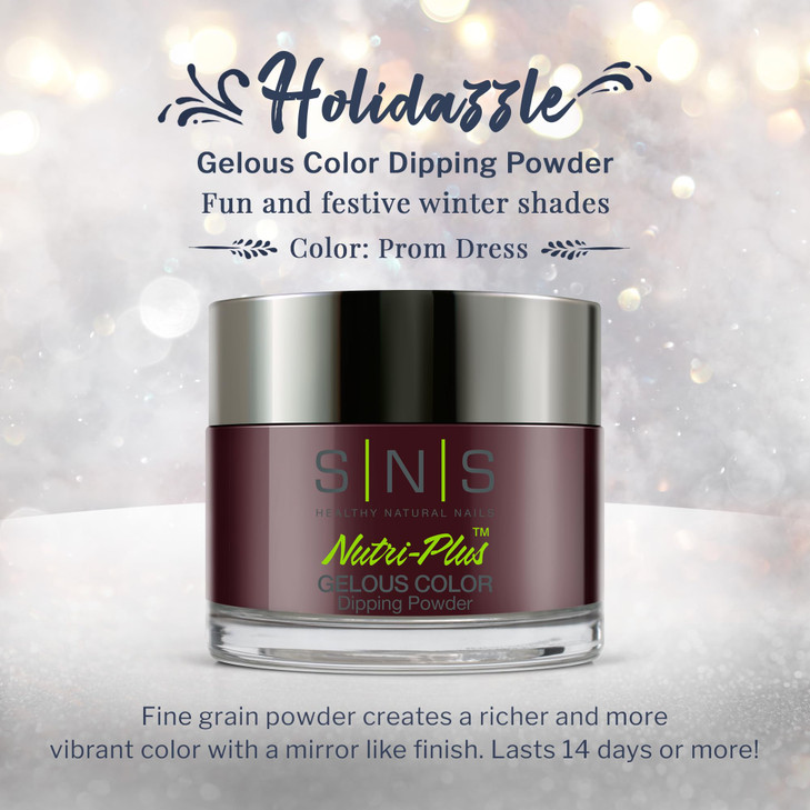 SNS Nail Dip Powder Gelous Color Dipping Powder Prom Dress Wine Purple BrownMaroon Cream LongLasting Dip Nail Color Last