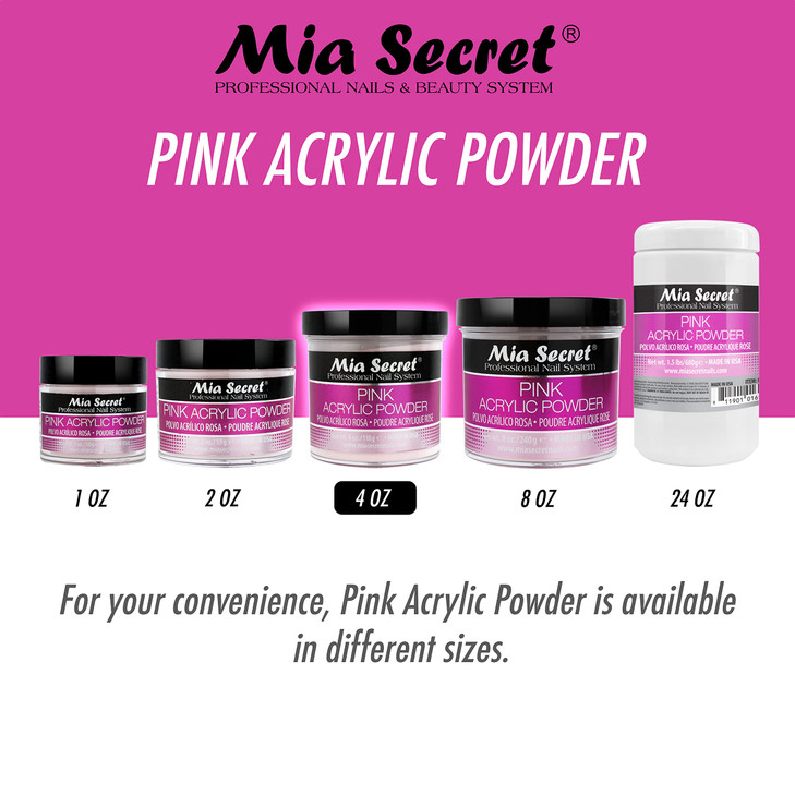 Mia Secret Pink Acrylic Powder 4 oz