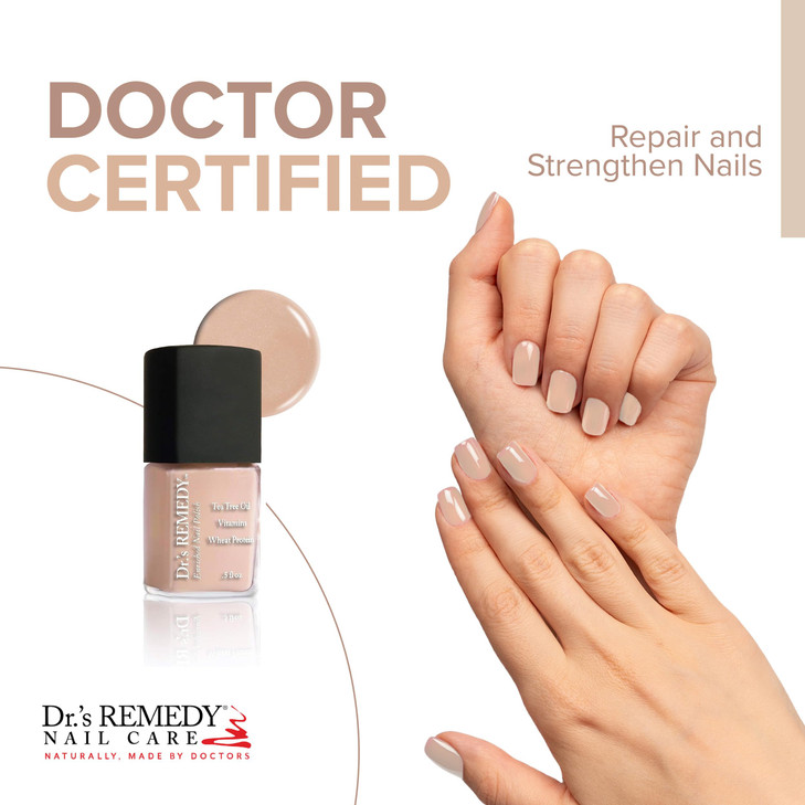 Drs Remedy Enriched Nail Polish Non Toxic All Natural and Organic Doctor Formulated Strengthens Restores Heals and Prote