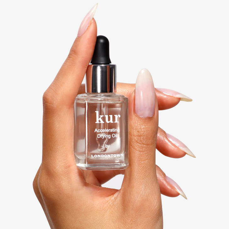 LONDONTOWN Accelerating Drying Oil Quick Dry Polish Drying Drops with Botanical Oils Vitamin B5 Reduces Smudges Adds Shi