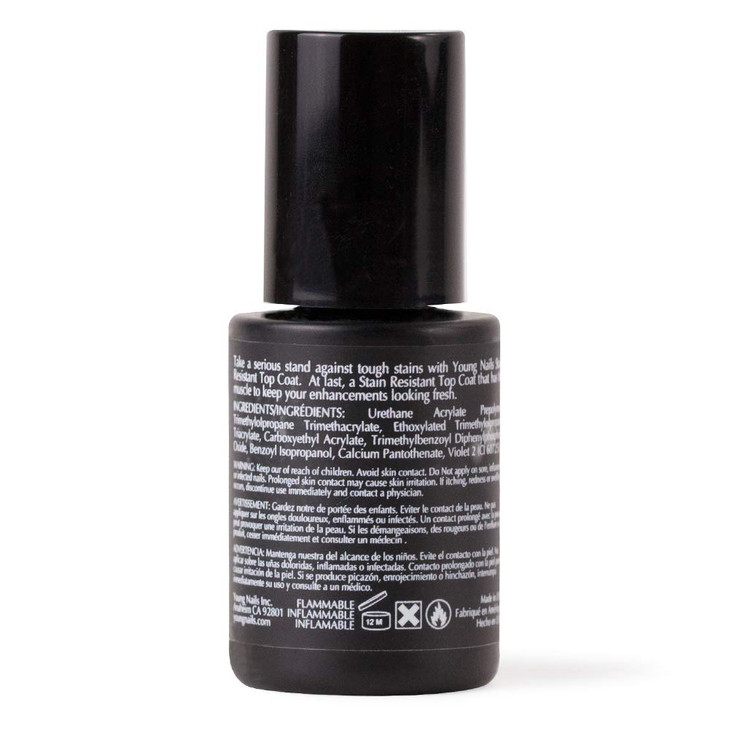 Young Nails Stain Resistant Gel Top Coat Professional Grade Clear Gel Nail Polish Top Coat No Wipe UV Gel Top Coat for A