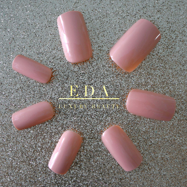 EDA LUXURY BEAUTY NATURAL NUDE PINK LUXE DESIGN Press On Nails Full Cover Acrylic Nail Kit Artificial Nail Tips False Na
