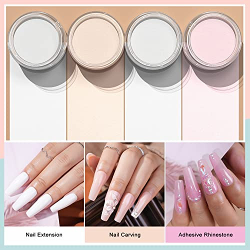 Morovan 12 Colors Acrylic Powder Glow in the Dark Nail Powder Luminous Colors Professional Polymer Powder for Acrylic Na