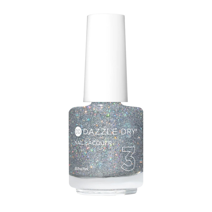 Dazzle Dry Nail Lacquer Step 3 Diamond A holographic microglitter in a clear base 05 fl oz