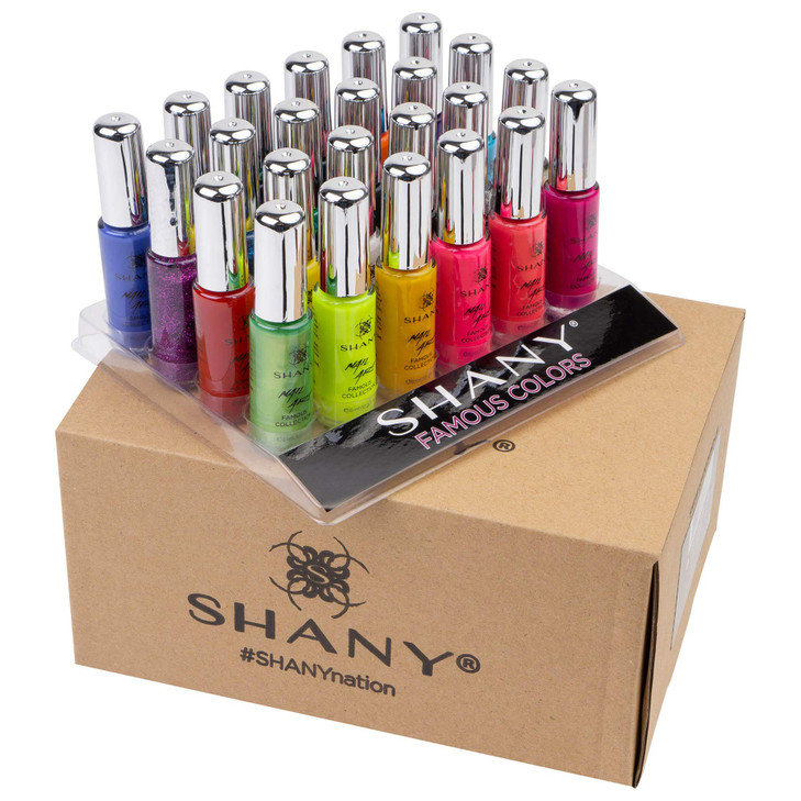 SHANY Nail Art Set Nail Polish Glitter Metallic Pearls Neon and Matte Nail Polish Nail Art Drawing Decoration Set With B
