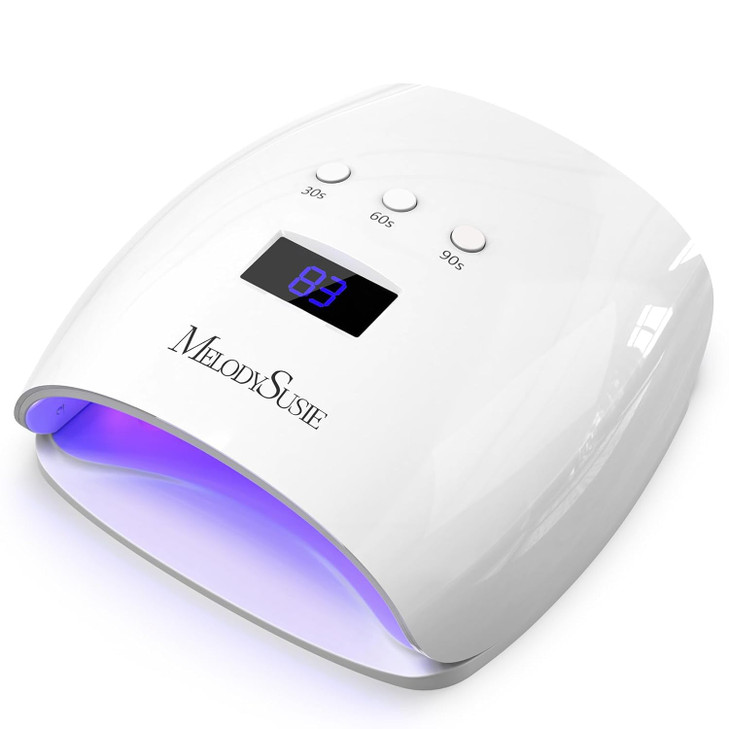 MelodySusie Professional UV LED Nail Lamp PPlus30I High Efficient Nail Dryer with 3 Timers Detachable Base Cures All Har