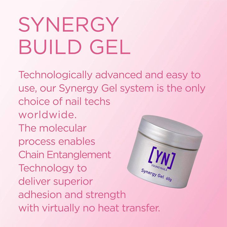 Young Nails Synergy Gel System Building Gel Hard Builder Gel Superior Adhesion Strength Structured Nail Gel Builder Buil