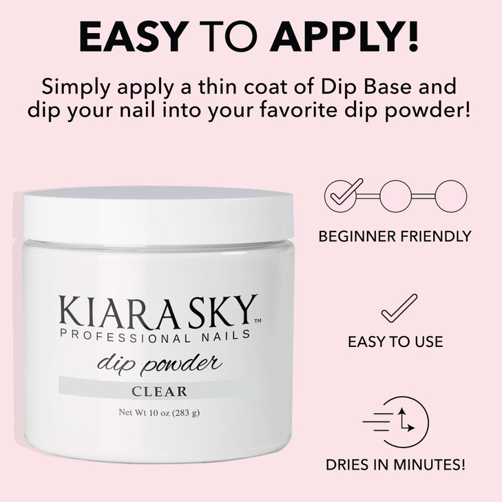Kiara Sky Dip Powder Essentials 10 oz Refill Clear