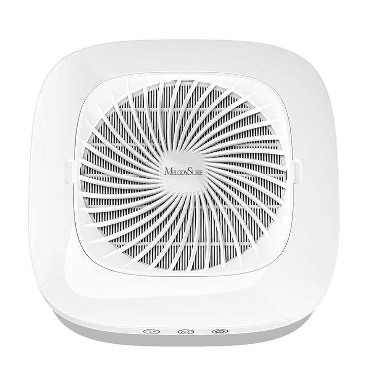MelodySusie Professional Classic Nail Dust Collector with Powerful Suction SPro 4000RPM Nail Vacuum Fan with 2 Suction M