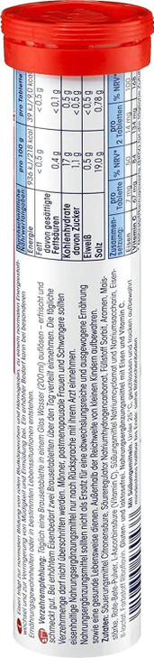 Mivolis Iron + Vitamin C effervescent Tablets - Dietary Supplements 1 Pack x 20 pcs | Germany