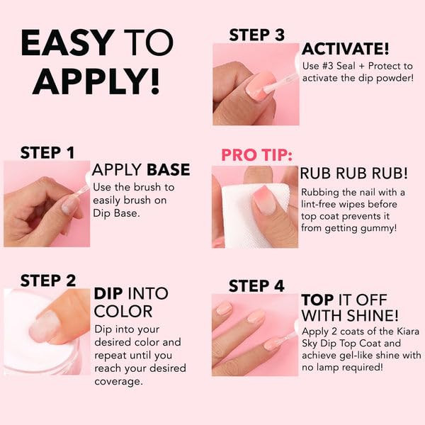KIARA SKY Dip Manicure Nail Liquid Essentials 05 fl oz Step 1 Bond Nail Prep