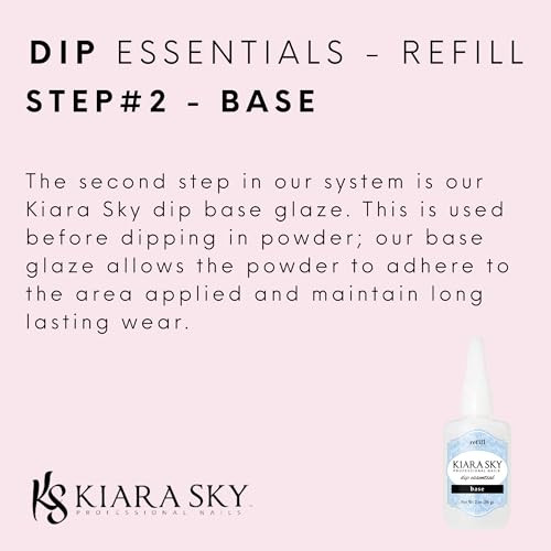 KIARA SKY Liquid Essentials Dip Manicure 2 fl oz Refill Step 2 Base Coat