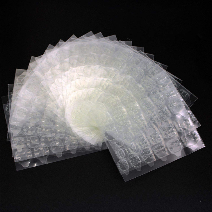 Ivtor Nail Adhesive Tabs 20 Sheets 480pcs Transparent Waterproof Variety Pack PressOn Nail Adhesive Tabs