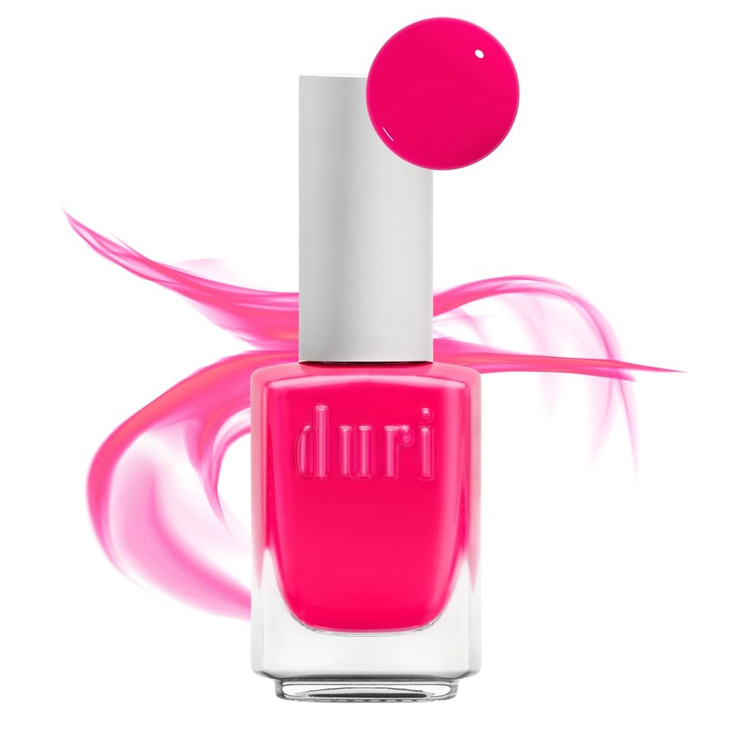 duri 155N Voodoo Neon Hot Pink Nail Polish Matte Finish Quick Drying 045 Fl Oz
